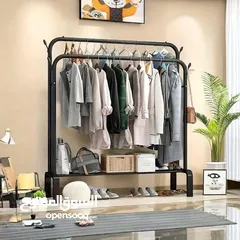  7 فقط 10 دنانير اقوى ستاند معدني لتعليق الملابس متحرك يتحمل وزن بأحدث شكل مميز بالجودة و الشكل