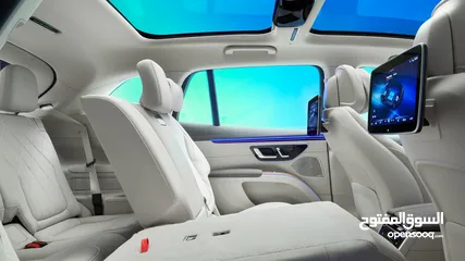  22 للبيع  مرسيدس MERCEDES EQS 580 SUV 4MATIC  موديل 2023  كهربائية بالكامل  7 مقاعد  فل كامل