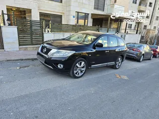  1 Nissan Pathfinder Hybrid 2015 -  نيسان باثفايندر هايبرد 2015 بانوراما 83 الف صيانة الوكالة