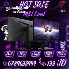  1 جديد جديدالاوفر بالمملكه  125 د فقط ليومين شاشة MSI 24" 170HZ 1MS IPS الأوفر بالمملكه جديد كفاله عام