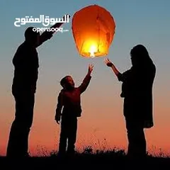  1 منطاد  مناطيد شعلة نار محلقه  للاعلى تكتب عليها امنياتك و تطللقها للسماء عاليا لون ابيض