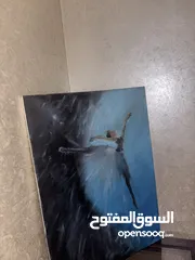  5 لوحة راقصة بالي  حين ترقص الروح بين العتمة والنور  When the Soul Dances Between Darkness and Light”