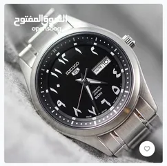  1 ساعة سيكو 5 اليابانية اوتوماتيك ليمتد ( ارقام عربي ) ستانلس ستيل فضي للرجال SEIKO