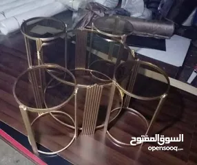  15 ,طاولات معدن بلور طباعه
