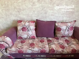  3 طقم كنب + سجاد + برداي مع جسرين