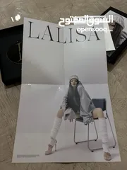  6 البوم بلاكبينك ليسا(LALISA) بحالة جديدة مع بوستر من جهتين وفوتوكارد اصلية  وبوستكارد وphoto book