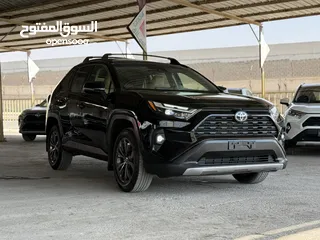  5 تويوتا راف فور ((2023)) XLE بريميوم، بطارية ليثيوم، فحص كامل، فل كامل، فورويل، حره، بسعر مميز..