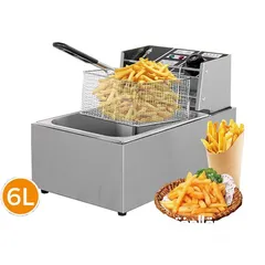  1 حوض فرير  مقلى بطاطا و دجاج  6 لتر و  اربعه ونص تجهيز مطاعم