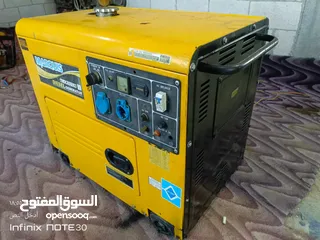  3 مولد كهرباء ديزل 6 كيلو ونص بحاله الوكاله