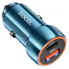  8 Hoco Car charger 20w with USB-A  شاحن سيارة 12-24 فولت نوع اصلي و مكفول  3 شهور من المحل ليما موبايل