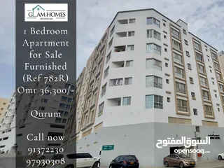 1 1 Bedroom Furnished Apartment for Sale in Qurum REF:782R