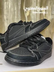  1 حذاء فخم جداا بنسخة نادرة مستعجلل قابل للتفاوض  Air Jordan 1 Travis Scott Retro Low "Black Phantom"