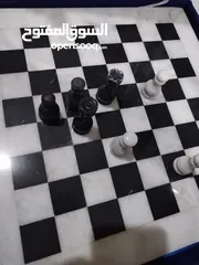  1 لاصحاب الذوق شطرنج رخام (مرمر)