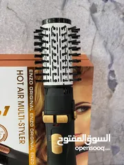  6 طقم السشوار فرشاة الدوارة اينزو 4 في 1مشط كهرباء فرشاه مجفف شعر سشوار فرشاه سشوارات