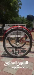  1 دراجة هوائية ثلاثية العجلات - سيكل 3 تاير - لون احمر - Adult Tricycle 24-inch - Red