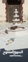  3 نوافير وشلالات وباربيكو وجميع انواع ديكورات الحجر الطبيعي  العنوان الزرقاء الجديده