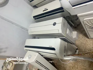  9 مكيفات مستعمله بحاله ممتازه