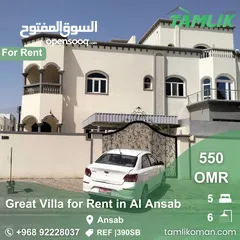  1 Great Villa for Rent in Al Ansab  REF 390SB