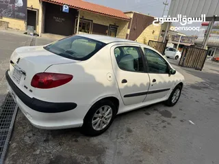  4 بيجو 206 للبيع موديل 2009 رقم بصرة  لون ابيض