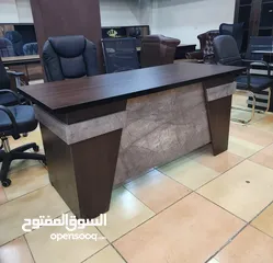  2 اثاث مكتبي مكتب مدير بعدة الوان بسعر خيالي مع جانبية بادراج وطاولة والتوصيل مجاني مكاتب ادارية