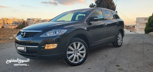  2 مازدا CX9 موديل 2008 مميزة توب نضافة صيانة شركة لون اسود استخدام شخص واحد