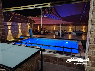  2 شاليه و مزرعه للايجار بالغور 50 دينار مسبح مدفأ 4*8 بدون عربون مع بلياردو و ترامبولين