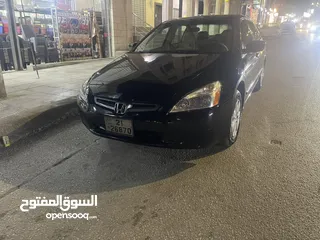  2 هوندا اكورد 2003 بنزين اصلي صيانة كاملة لون اسود ملوكي بدون حوادث داخل الاردن سعر حررررررررق