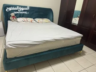  2 Modern design bed 1500 with mattress