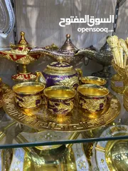  11 طقم زمزميات نحاس مينا