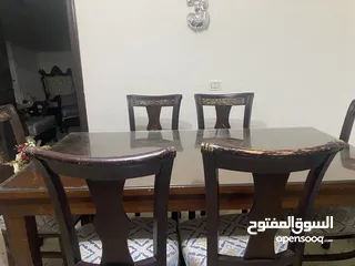  4 طاولة سفرة خشب تفصيل