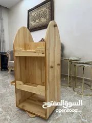 9 مكتبة اطفال مع قاعدة متحركة