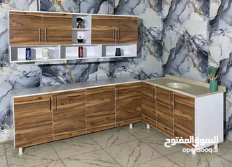  6 كاونتر خشب mdf قياس مترين والسنك متر و 20