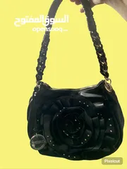  7 Original Trendy Bebe feux leather  shoulder bag - used شنطة يد / كتف عملية جلد طبيعي ماركة Bebe