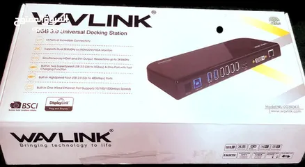  4 WAVLINK USB 3.0 UNIVERSAL DOCKING STATION دوكستشن من ووف لينك مواصفات رائعة