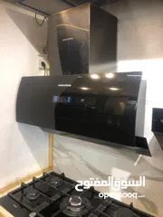  1 شفاطات مطبخ شفاط الشبح الذكي الأنيق الحديث سيكوريت أسود يعمل بالإشارة أو متحدث حرق سعر (90)د فقط