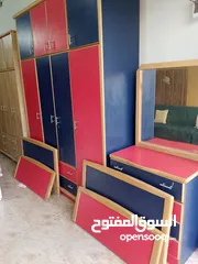  1 غرفه نوم شبابي خشب لاتيه وزان بحال الوكاله