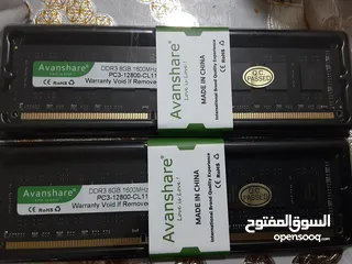  1 16 جيجابايت رام  16GB RAM DDR3 1600Mhz