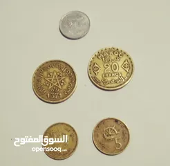 1 قطع نقدية ثمينة وقديمة مغربية