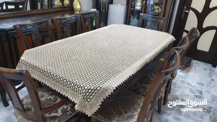  2 غرفة سفرة خشب مستعملة