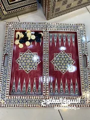  1 طاولة زهر صدف يدوي
