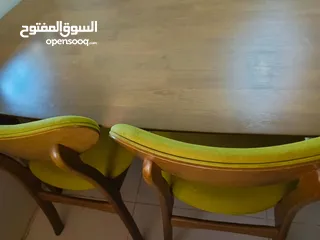  3 طاولة سفرة خشب ماليزي