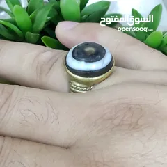  10 خواتم نحاس بأحجار كريمه