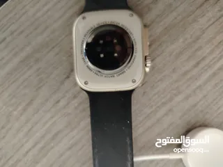  5 ساعة  hoco y12 ultra شبيها ل ساعة أبل مستخدمة لاكن بحالة جديدة لا يوجد عليها أي خدوش أو كسور ساعة