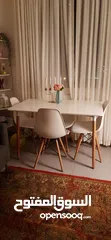  4 daphne 4 seater dining table chair