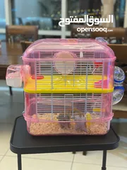  1 Hamster with cage