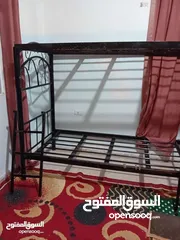  1 تخت طابقين حديد