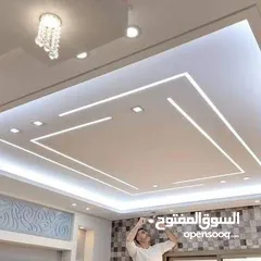  24 تنفيذ اعمال الديكور الداخلي جبسمبورد وجبص البلدي واسمنت بورد وفرسلينج وبيفيسي وبديل الرخام والفوم