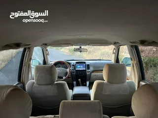  17 تويوتا برادو جيب موديل 2005  ليمتد من فحص كامل بحالة الشركة فل عدا الفتحة ممشى قليل لون فيراني بحالة