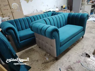  8 مفروشات تفصيل جميع الموديلات خزائن حائط وغرف نوم وغ ف قعده واطقم كنب