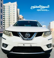  10 NISSAN XTRAIL 2015 WHITE GCC WITH SUNROOF